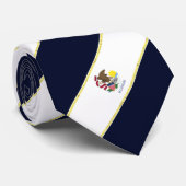 Cravate Drapeau rayé de l'Illinois (Roulé)