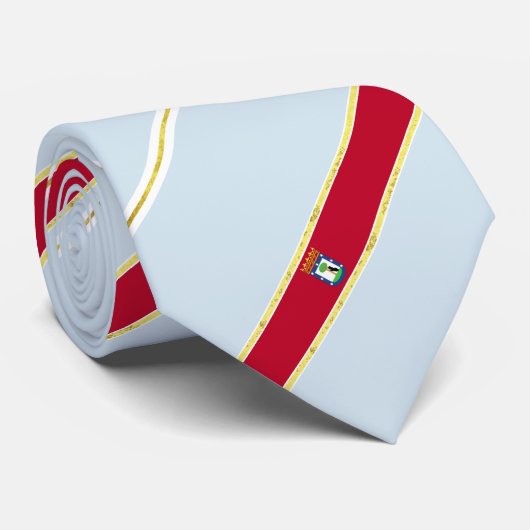 Cravate Drapeau rayé de Madrid (Roulé)