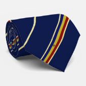 Cravate Drapeau rayé de Moldavie (Roulé)