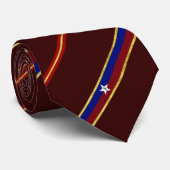 Cravate Drapeau rayé de San Antonio (Roulé)
