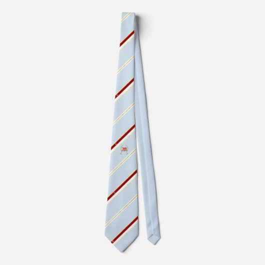 Cravate Drapeau rayé de Singapour (Devant)