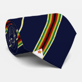 Cravate Drapeau rayé du Zimbabwe (Roulé)