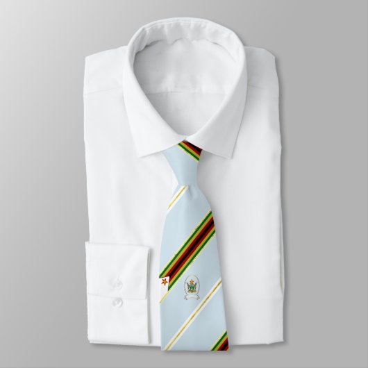 Cravate Drapeau rayé du Zimbabwe (Attaché)