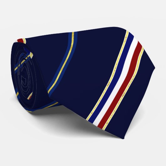 Cravate Drapeau rayé français (Roulé)
