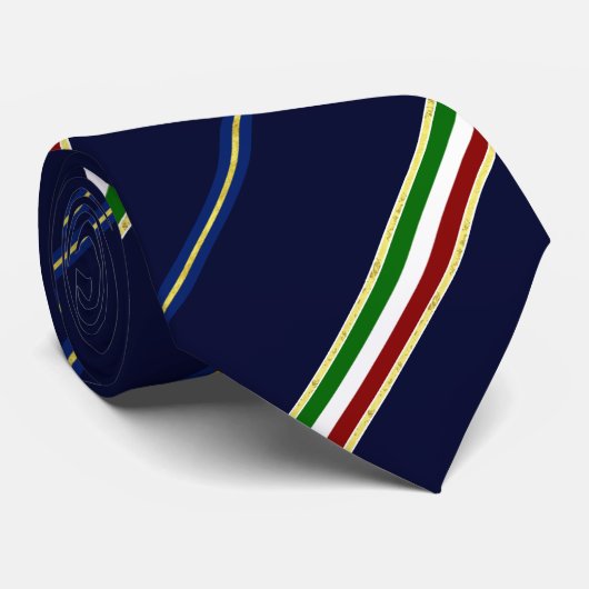 Cravate Drapeau rayé italien (Roulé)