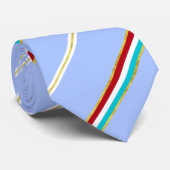 Cravate Drapeau rayé luxembourgeois (Roulé)