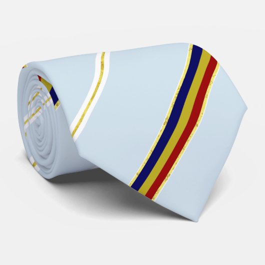 Cravate Drapeau rayé roumain (Roulé)