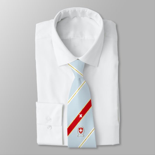 Cravate Drapeau rayé suisse (Attaché)