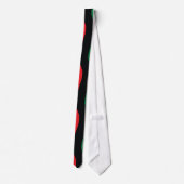 Cravate Drapeau rouge, noir et vert (Dos)