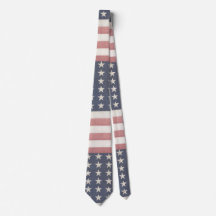 Drapeau rouge rustique blanc et bleu Vintage