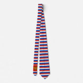 Cravate Drapeau russe et armoiries, drapeau de la Russie (Dos)