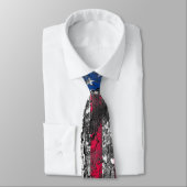 Cravate Drapeau rustique américain (Attaché)