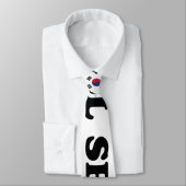 Cravate Drapeau Seoul Love Heart Taegeukgi (Attaché)