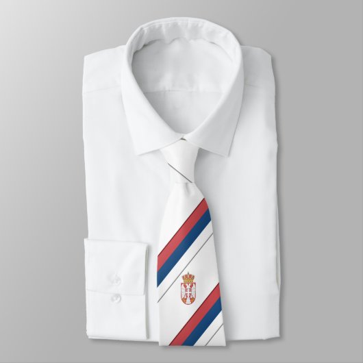 Cravate Drapeau serbe (Attaché)
