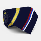 Cravate drapeau serbe à rayures (Roulé)
