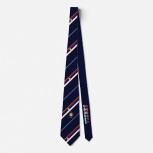 Cravate Drapeau serbe de rayures