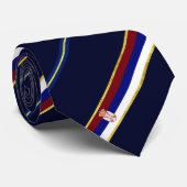 Cravate Drapeau serbe de rayures (Roulé)