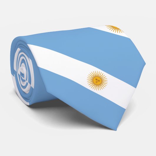 Cravate Drapeau simple de l'Argentine (Roulé)