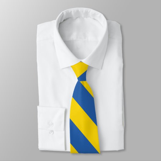 Cravate Drapeau simple de l'Ukraine (Attaché)