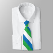 Cravate Drapeau simple de Sierra Leone (Attaché)