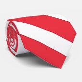 Cravate Drapeau Singapour couleurs élégantes (Roulé)