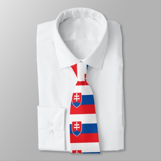 Cravate Drapeau Slovaquie (Attaché)