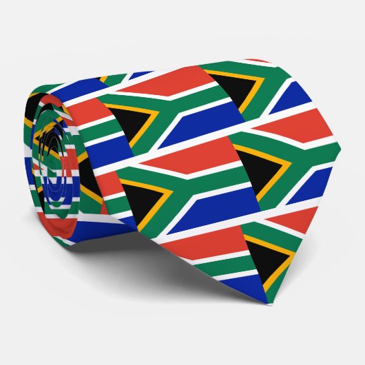 Cravate drapeau sud-africain (Roulé)
