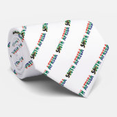 Cravate Drapeau sud-africain des textes (Roulé)