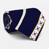Cravate Drapeau sud-coréen de rayures (Roulé)