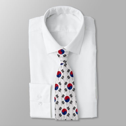 Cravate Drapeau sud-coréen en bois (Attaché)