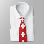 Cravate Drapeau Suisse (Attaché)
