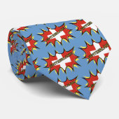Cravate Drapeau suisse Pow Boom Pop (Roulé)