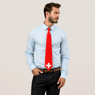 Cravate Drapeau suisse (Suisse)