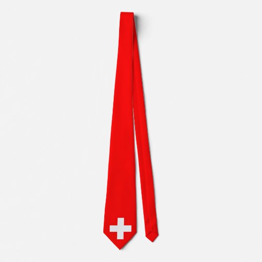 Cravate Drapeau suisse (Suisse) (Devant)