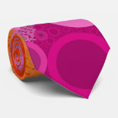 Cravate Drapeau Super bohème Bubbly Lesbian Pride Abstrait (Roulé)