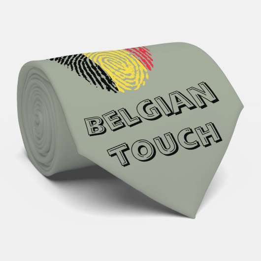 Cravate Drapeau tactile belge (Roulé)