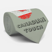 Cravate Drapeau tactile canadien (Roulé)