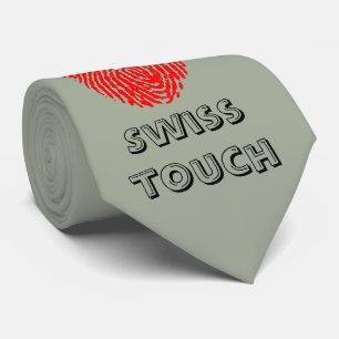 Cravate Drapeau tactile suisse