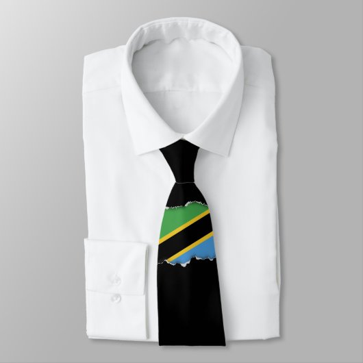 Cravate Drapeau tanzanien (Attaché)
