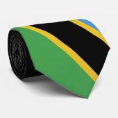 Cravate Drapeau tanzanien (Roulé)