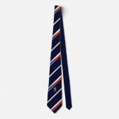 Cravate Drapeau tchèque de rayures (Devant)