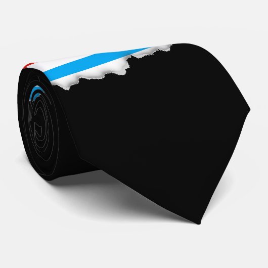 Cravate Drapeau traditionnel de Chicago (Roulé)