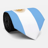Cravate Drapeau traditionnel de l'Argentine (Roulé)