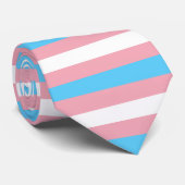 Cravate Drapeau Transgenre Rayé Fierté (Roulé)