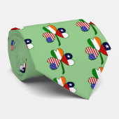 Cravate Drapeau Trèfle Chilien (Roulé)