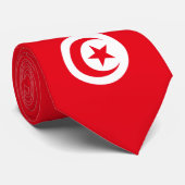 Cravate drapeau tunisien (Roulé)