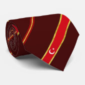 Cravate Drapeau turc de rayures (Roulé)