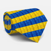 Cravate Drapeau ukrainien en bois (Roulé)
