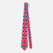 Cravate Drapeau Union Jack du Royaume-Uni (Devant)
