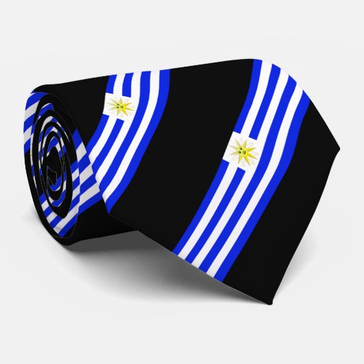 Cravate Drapeau uruguayen (Roulé)